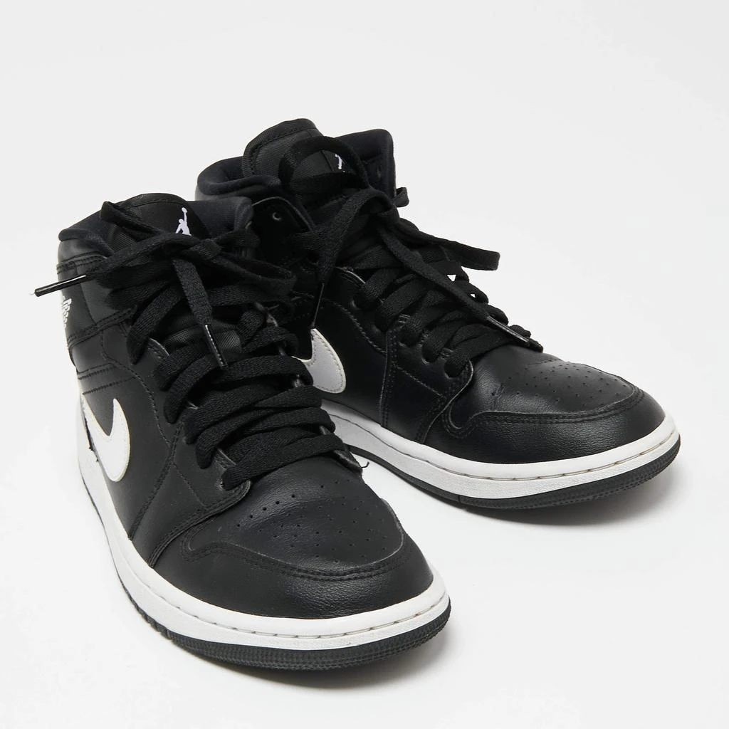 商品[二手商品] Jordan|Air Jordan x Nike Black/White Leather Air Jordan 1 Retro High Yin Yang Sneakers Size 38.5,价格¥1149,第4张图片详细描述