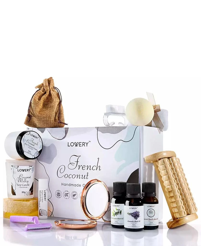 商品Lovery|20-Pc. French Coconut Aromatherapy Home Spa Body Care Gift Set,价格¥525,第2张图片详细描述