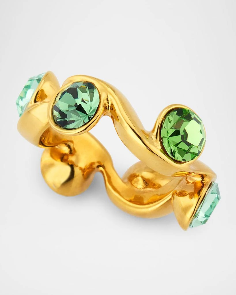商品Oscar de la Renta|Crystal Wave Ring,价格¥1959,第3张图片详细描述
