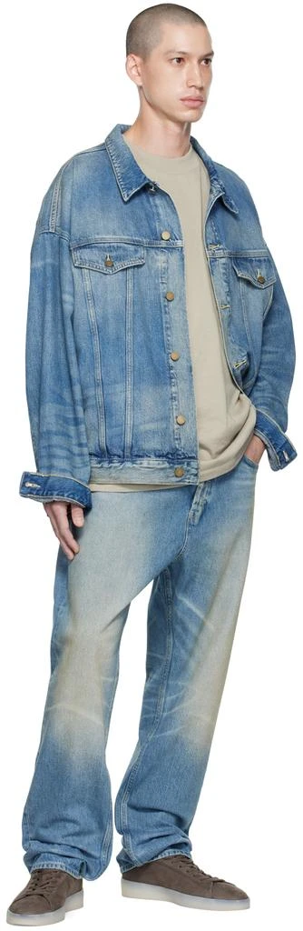 商品Essentials|男款 蓝色Trucker牛仔衣,价格¥854,第4张图片详细描述