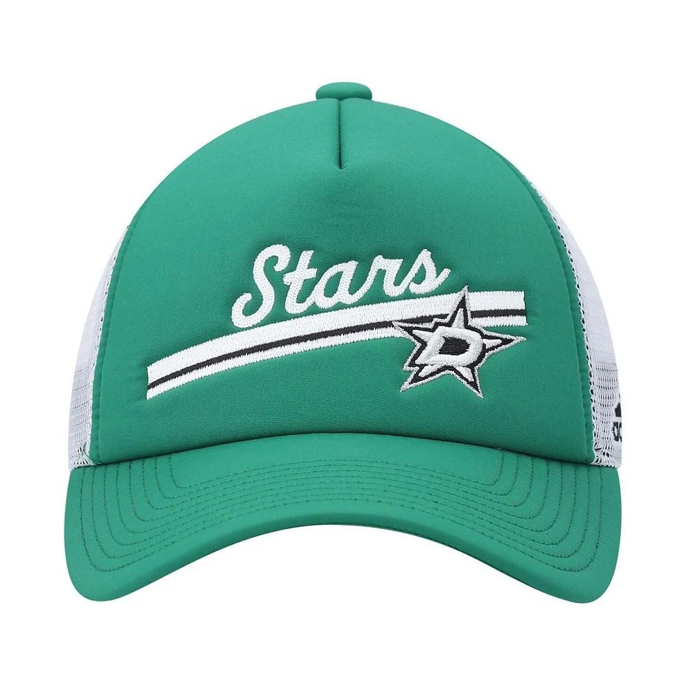 商品Adidas|Women's Kelly Green, White Dallas Stars Foam Trucker Snapback Hat,价格¥184,第3张图片详细描述