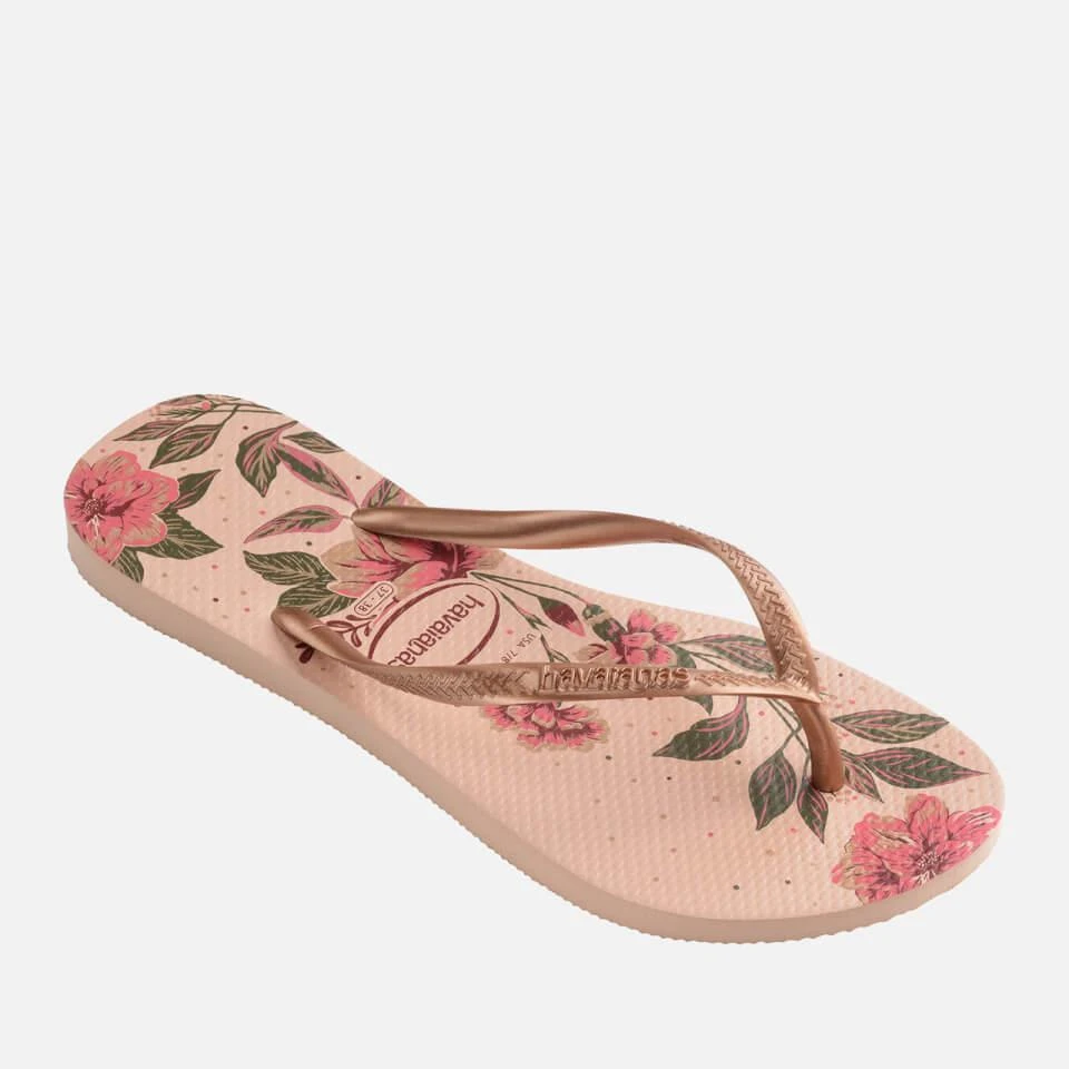 商品Havaianas|HAVAIANAS WOMEN'S SLIM ORGANIC FLIP FLOPS - BALLET ROSE/GOLDEN BLUSH,价格¥167,第2张图片详细描述
