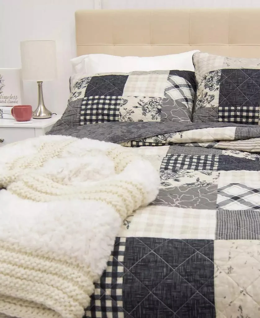 商品Donna Sharp|Augusta Rustic 3-Pc. Quilt Set,价格¥3109,第2张图片详细描述