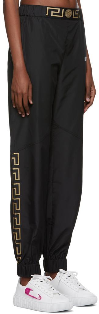 商品Versace|Black Polyetser Sport Pants,价格¥3672,第4张图片详细描述