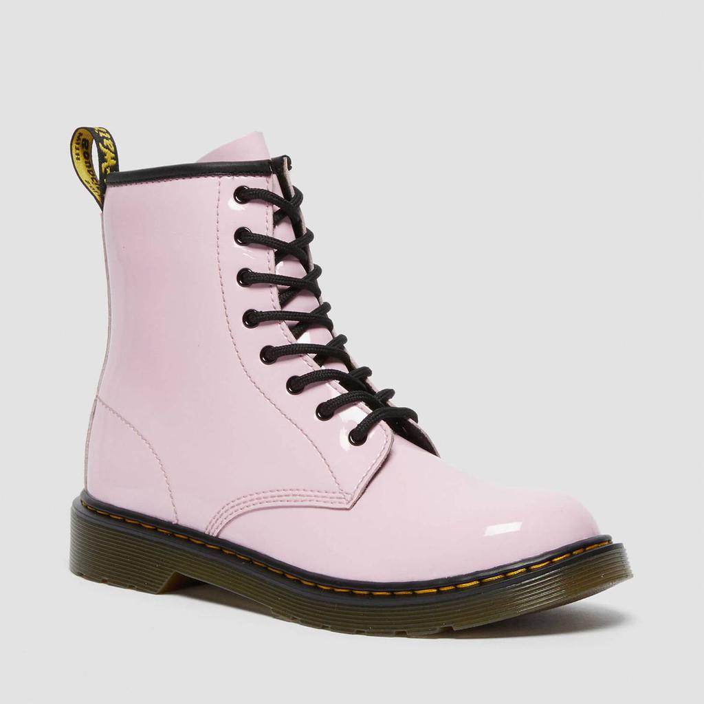 Dr. Martens Youth 1460 Patent Lamper Boots - Pale Pink商品第2张图片规格展示