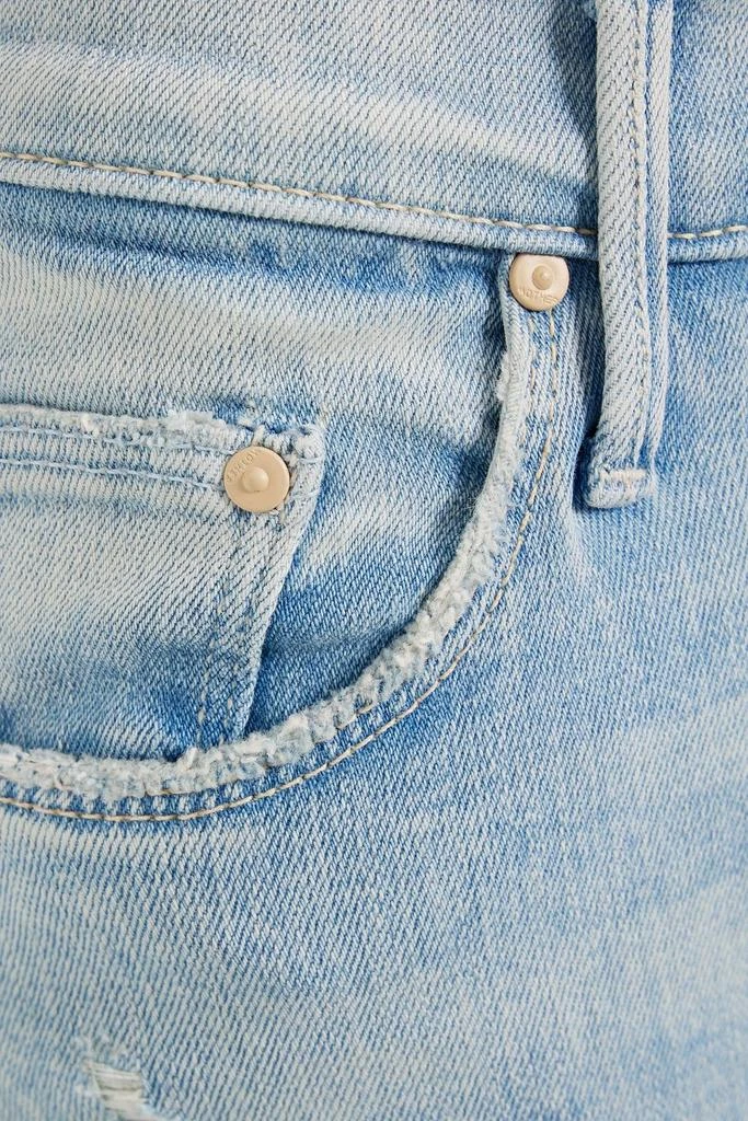 商品MOTHER|Super Cruiser distressed mid-rise flared jeans,价格¥995,第4张图片详细描述