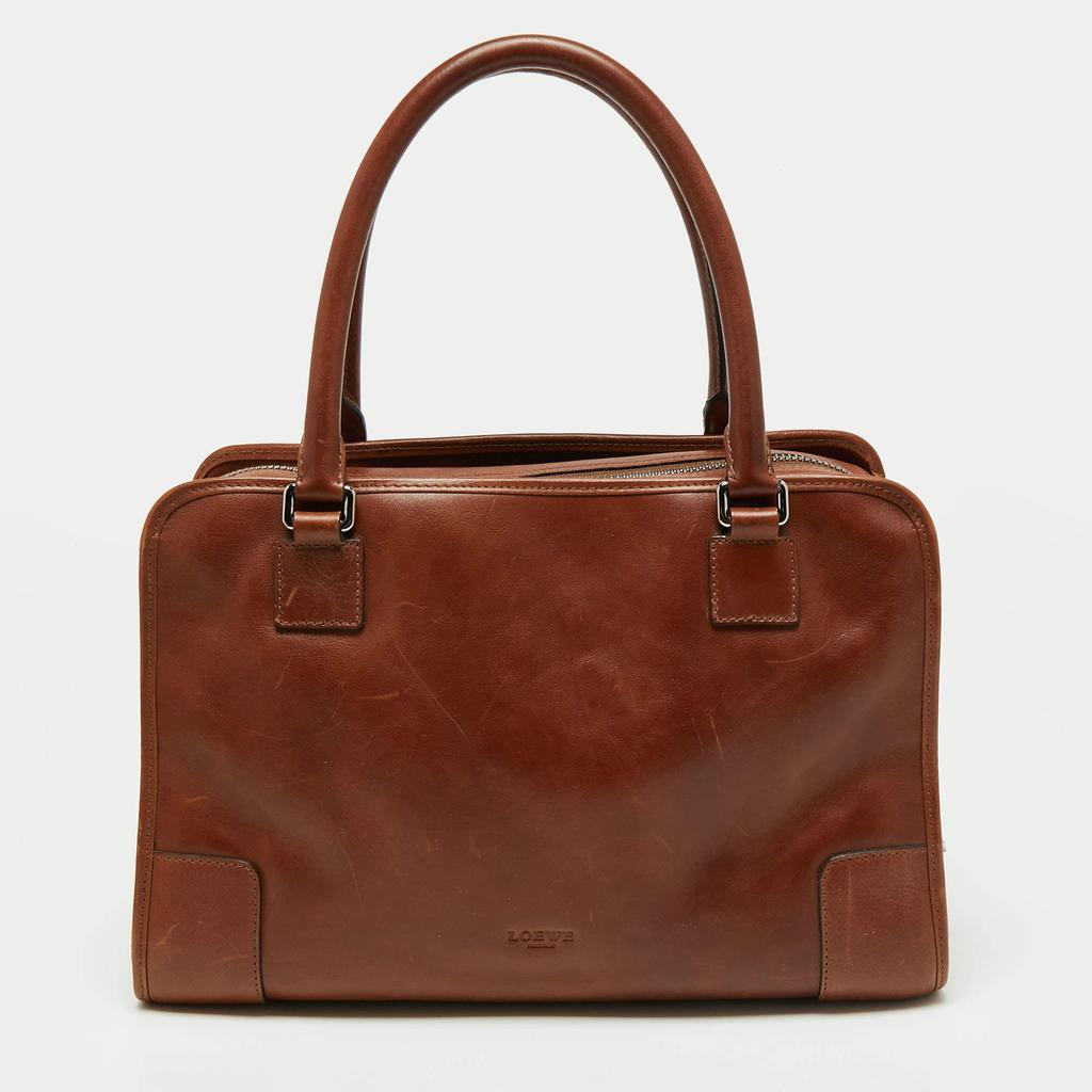 商品[二手商品] Loewe|Loewe Brown Leather Amazona Satchel,价格¥3283,第6张图片详细描述