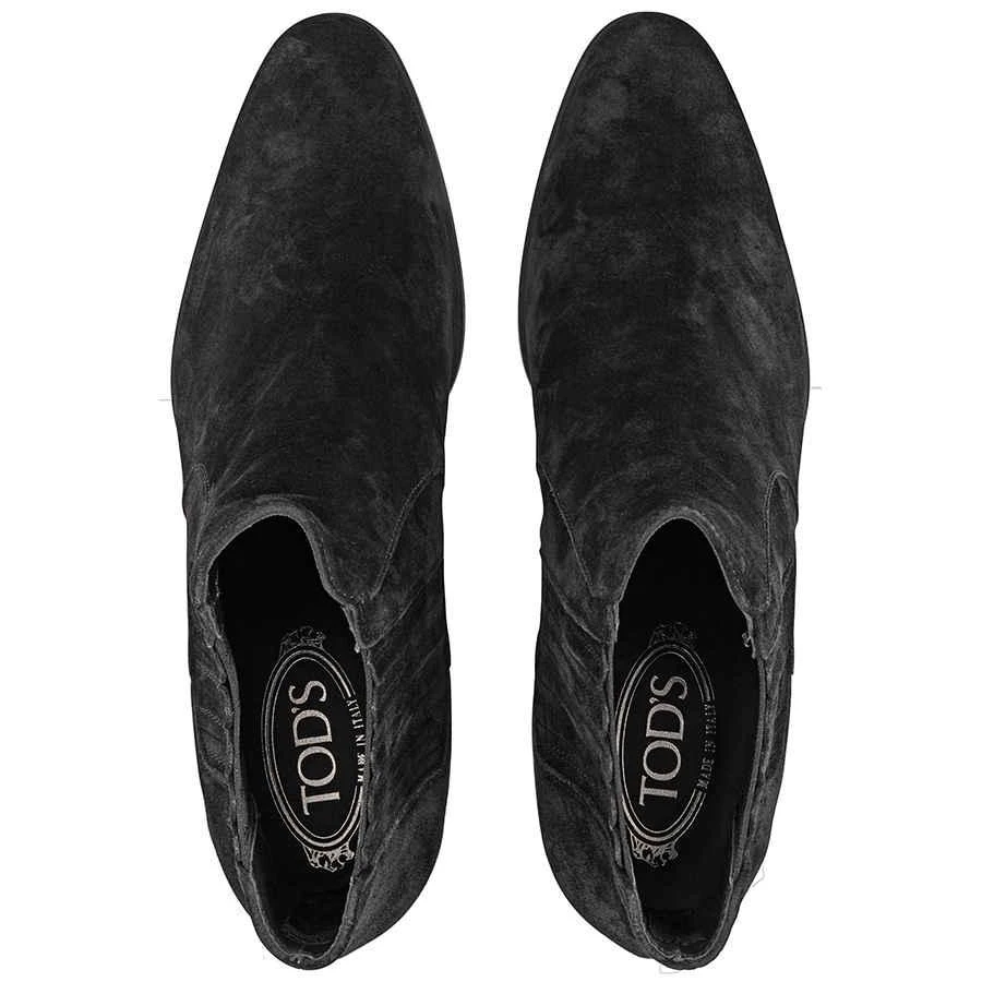 商品Tod's|Ladies Suede/Leather Ankle Booties in Black,价格¥1238,第3张图片详细描述