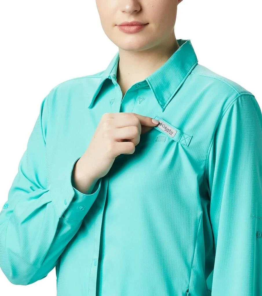商品Columbia|PFG Tamiami II Shirt Women XS Blue Long Sleeve Comfort Button-Up ERK567,价格¥284,第2张图片详细描述