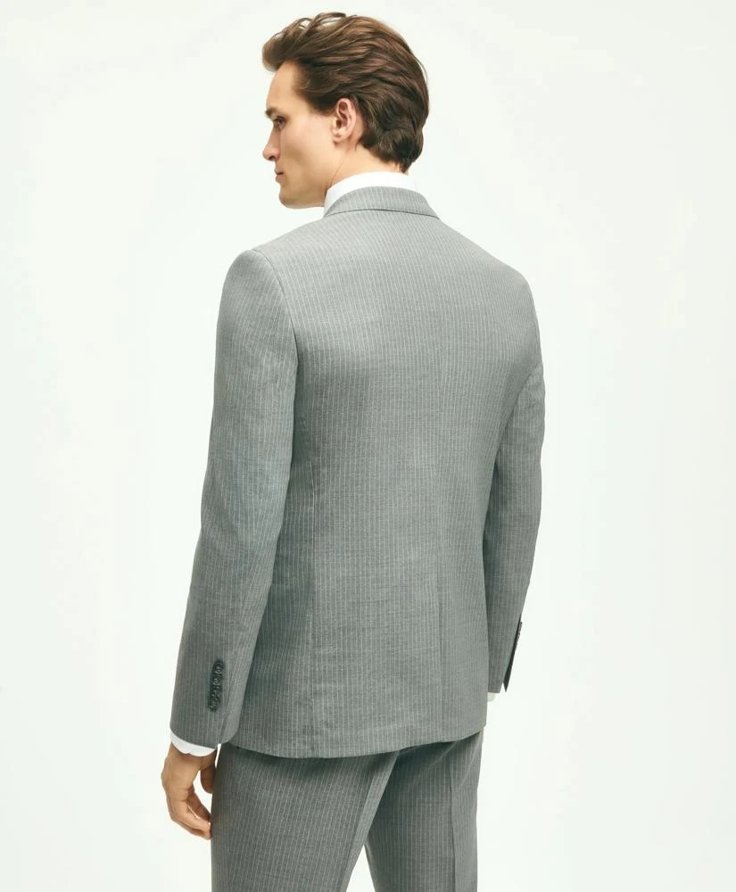 商品Brooks Brothers|Brooks Brothers Explorer Collection Classic Fit Wool Pinstripe Suit Jacket,价格¥1795,第4张图片详细描述