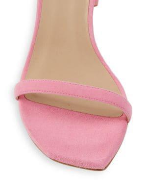 商品Stuart Weitzman|Amelina Suede Ankle-Strap Sandals,价格¥883,第7张图片详细描述