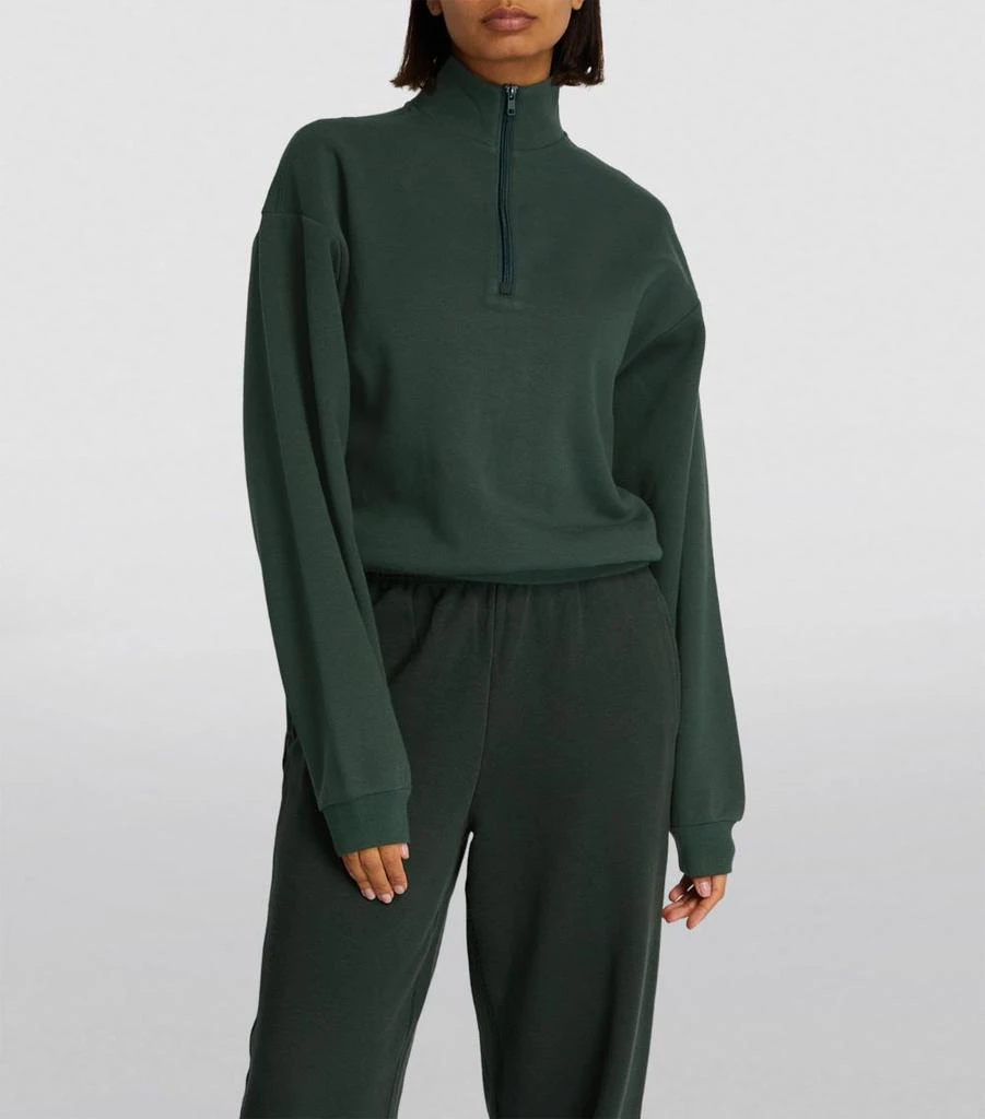 商品SKIMS|Fleece Half-Zip Classic Sweatshirt,价格¥697,第3张图片详细描述