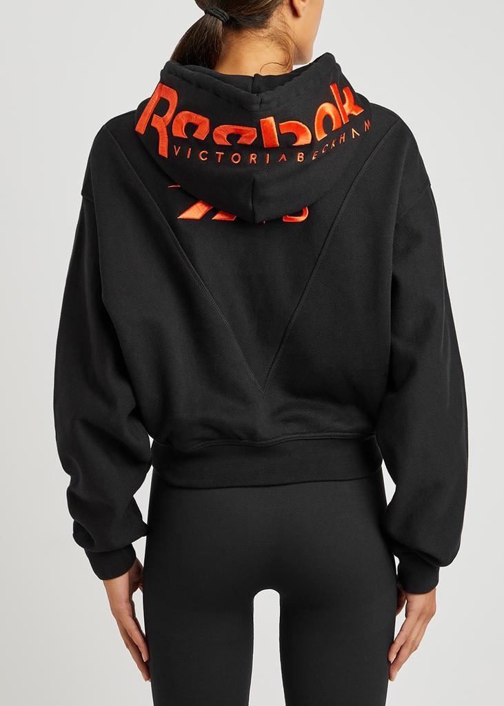 商品Reebok|Logo hooded cropped cotton sweatshirt,价格¥1206,第5张图片详细描述