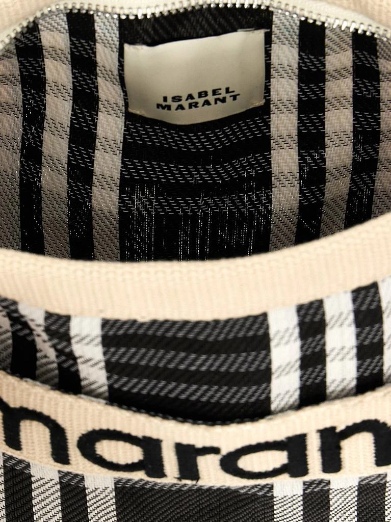 商品Isabel Marant|Isabel Marant Logo Patch Striped Clutch Bag,价格¥846,第4张图片详细描述