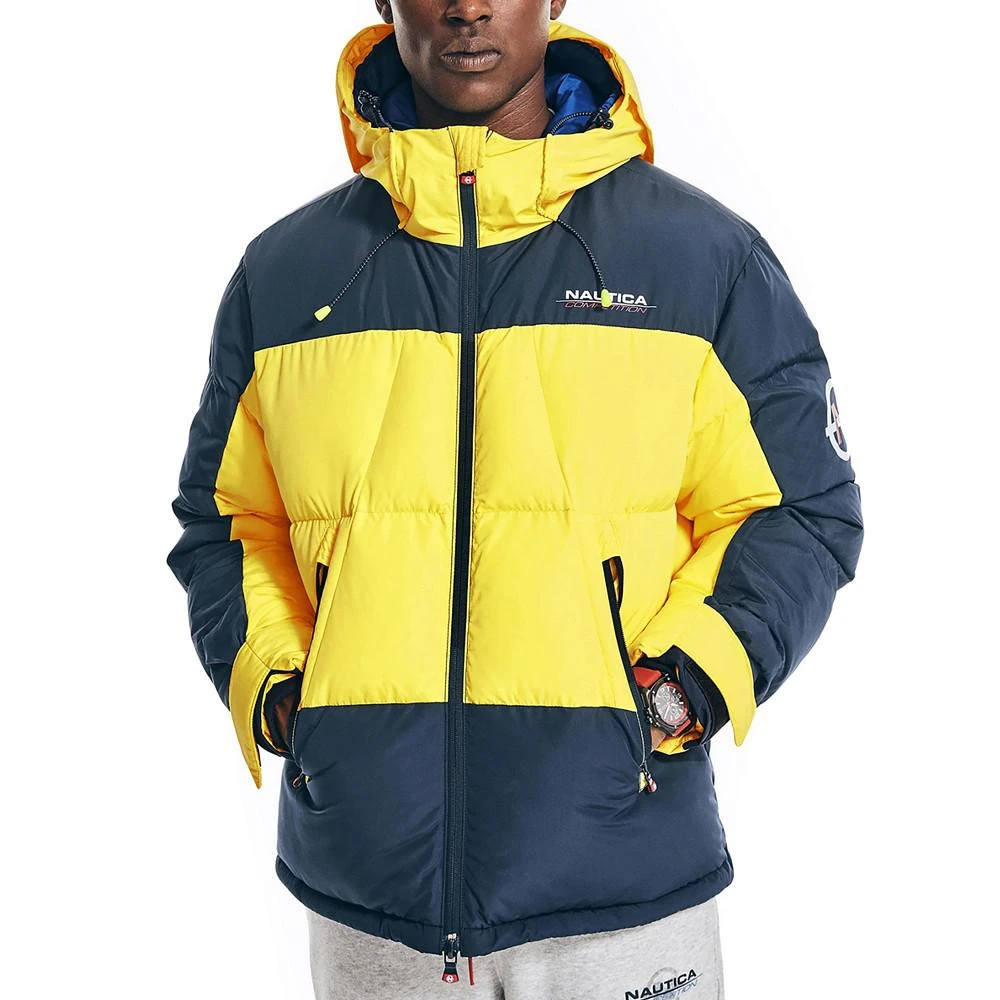 商品Nautica|Men's Competition Sustainably Crafted Colorblock Parka,价格¥1208,第1张图片