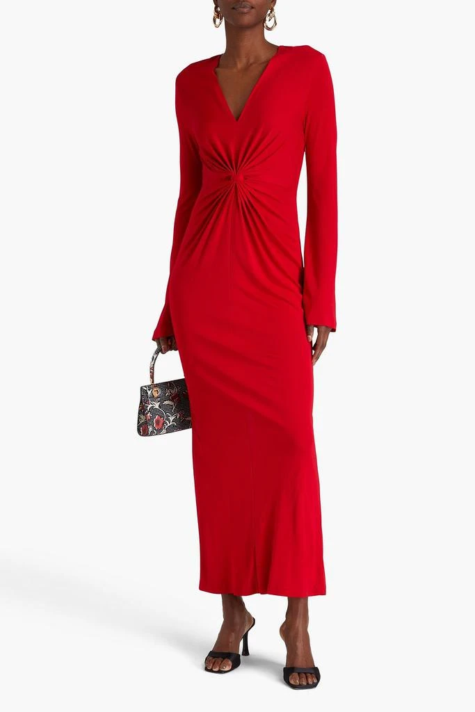 商品Diane von Furstenberg|Lauren knotted jersey maxi dress,价格¥1818,第2张图片详细描述