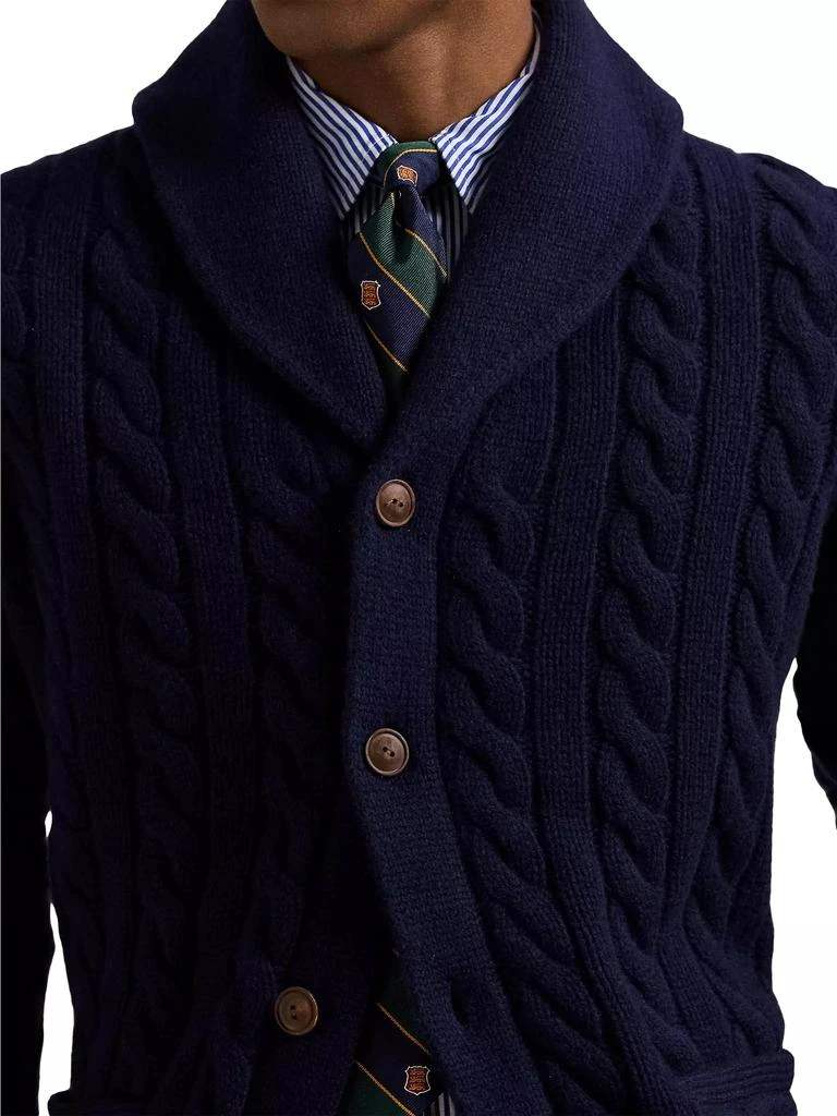 商品Ralph Lauren|Wool & Cashmere Cable Cardigan,价格¥2243,第5张图片详细描述