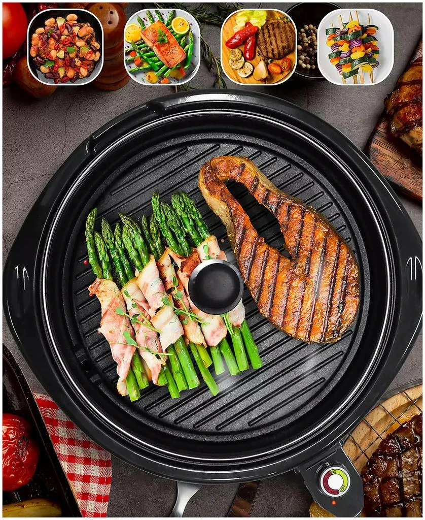 商品Elite Cuisine|14-Inch Electric Indoor Grill,价格¥372,第4张图片详细描述
