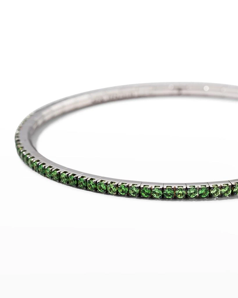 商品EXTENSIBLE|White Gold Stretch Tsavorite with Black Rhodium Tennis Bracelet,价格¥46259,第3张图片详细描述