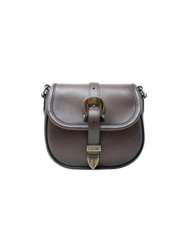 商品Golden Goose|Golden Goose Brown Leather Rodeo Small Bag,价格¥4749,第1张图片