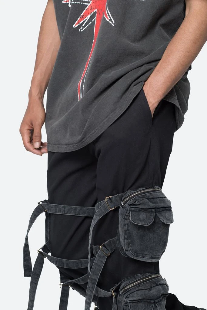 Twill Strapped Cargo Pants - Black 商品