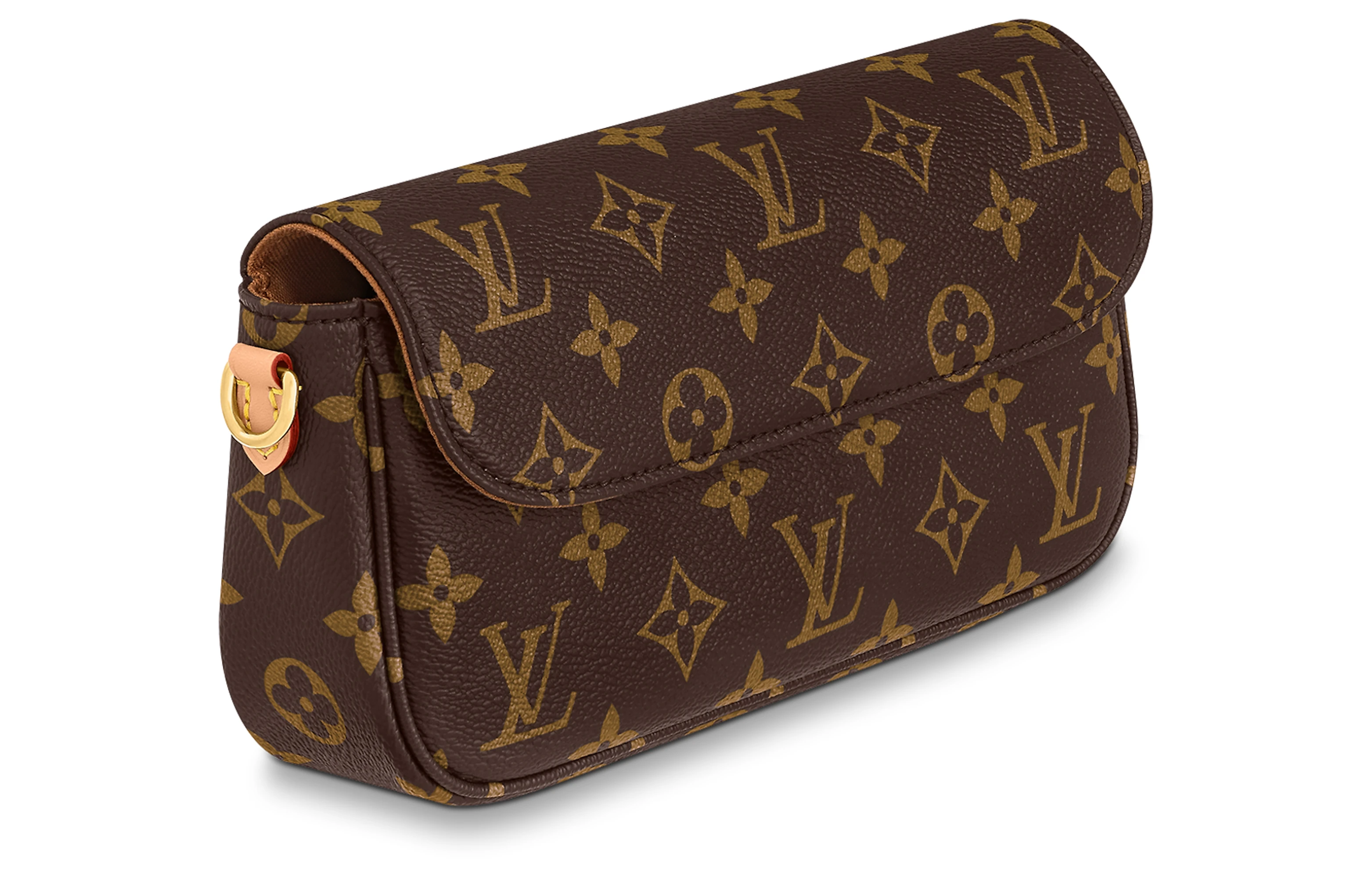 商品[国内直发] Louis Vuitton|IVY 经典老花印花链条 涂层帆布 法棍包腋下包手提单肩包 女款 棕色,价格¥16832,第3张图片详细描述