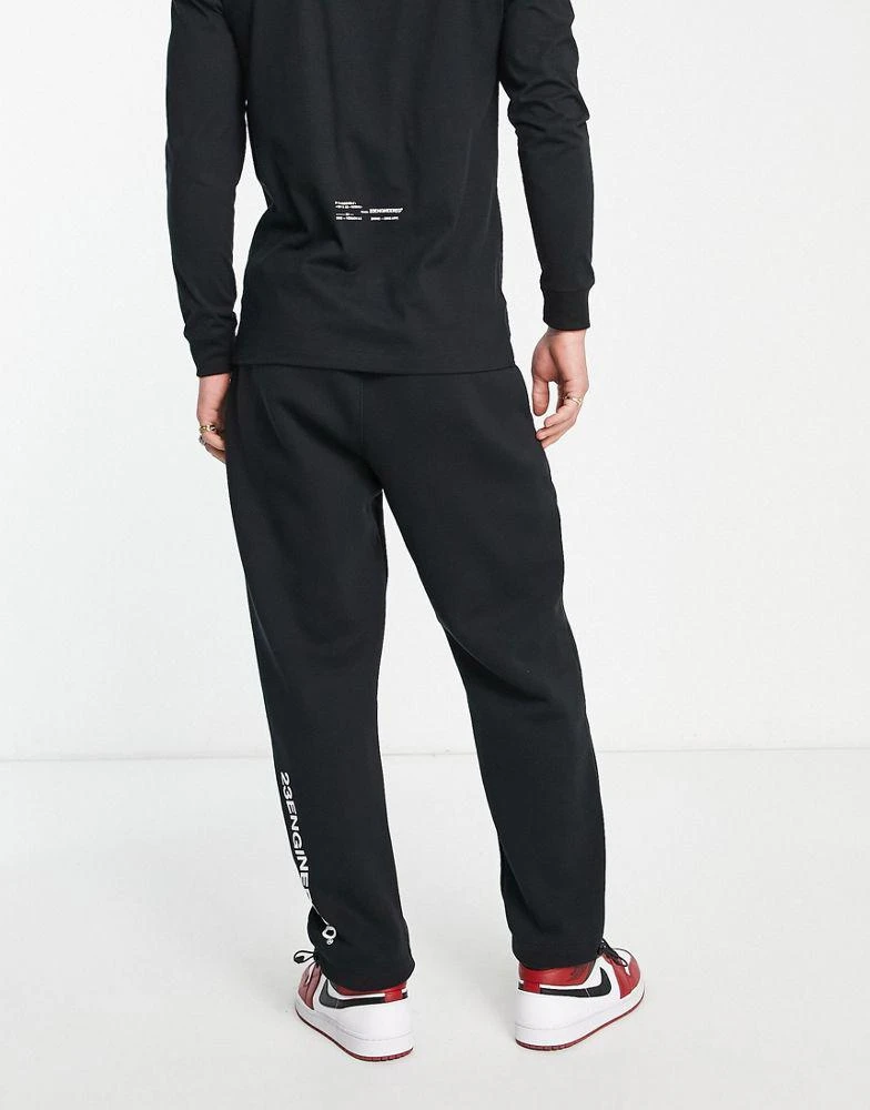 商品Jordan|Jordan 23 Engineered fleece pant in black,价格¥701,第2张图片详细描述