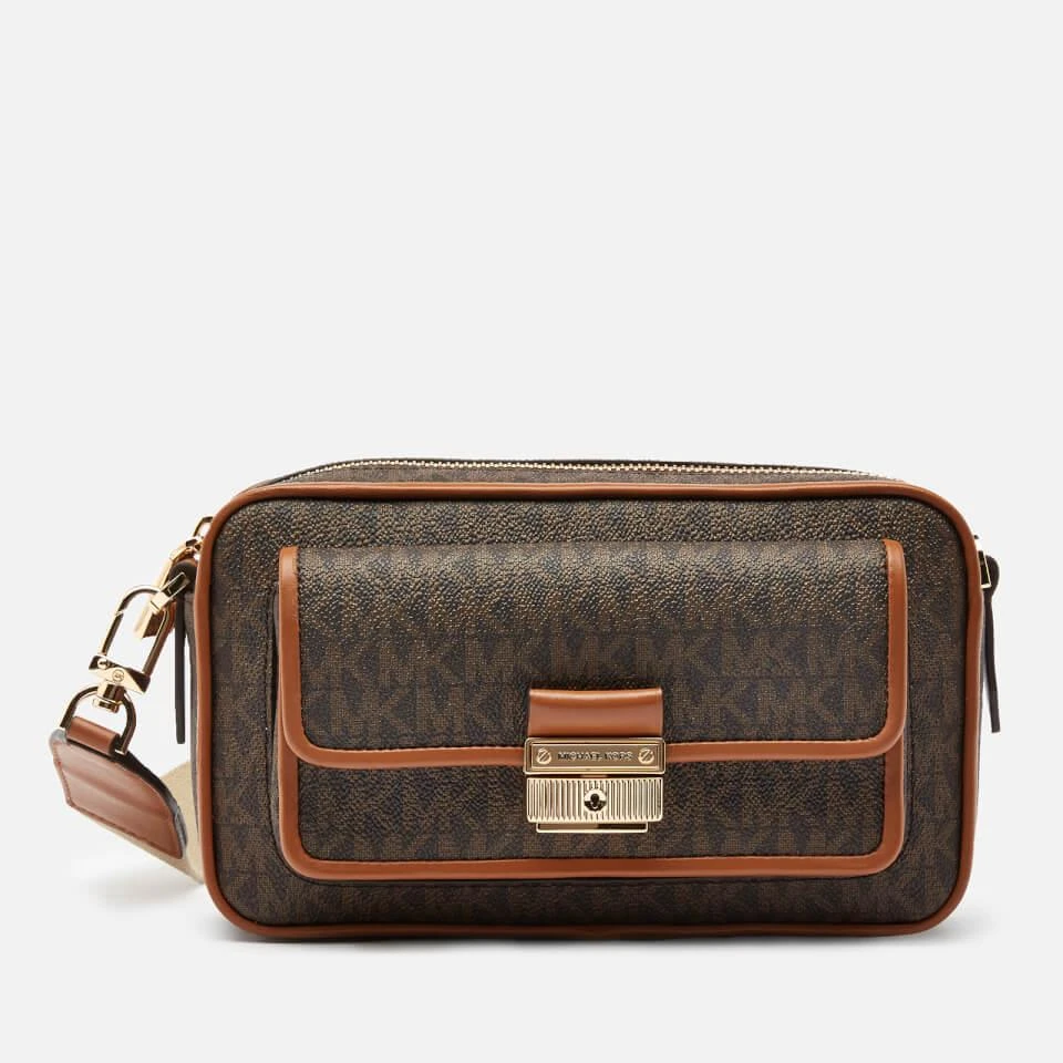 商品Michael Kors|MICHAEL Michael Kors Women's Bradshaw Medium Pckt Camera Xbody Bag - Brn/Acorn,价格¥1765,第1张图片