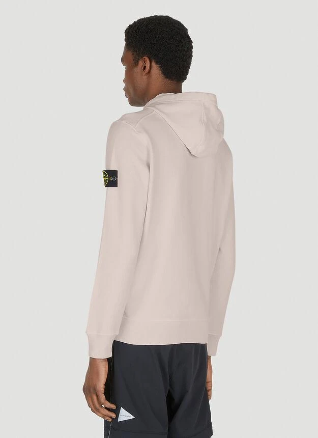 商品Stone Island|Logo-Patch Hooded Sweatshirt in Pink,价格¥2726,第4张图片详细描述