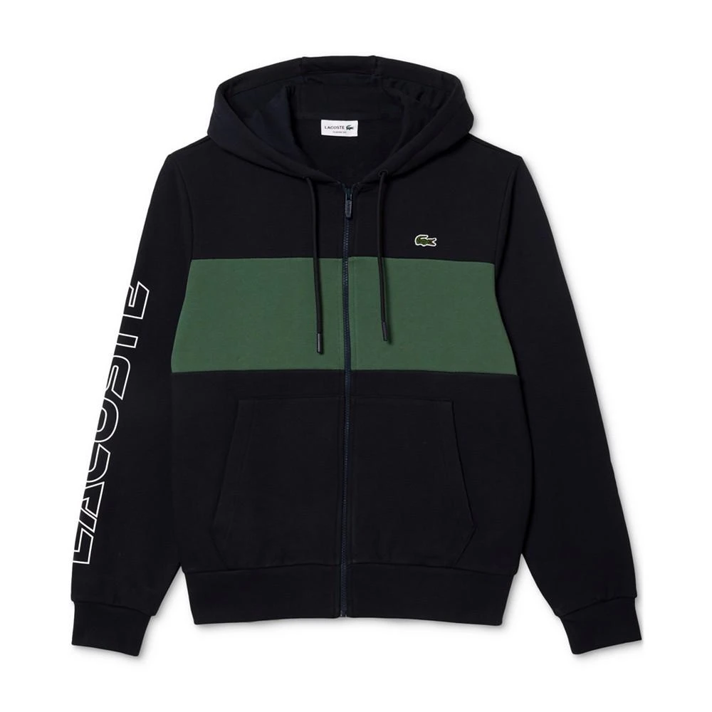 商品Lacoste|Men's Classic Fit Colorblocked Zip-Front Hooded Sweatshirt,价格¥1133,第1张图片