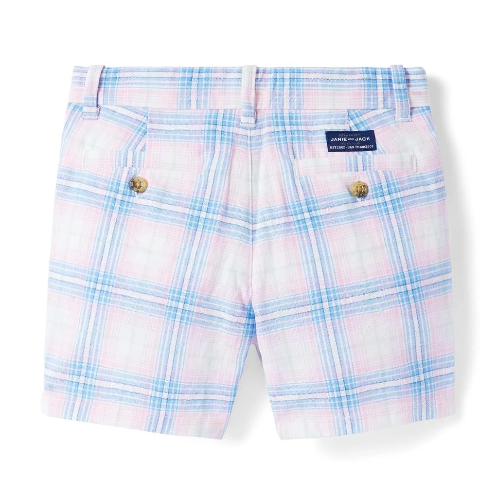 商品Janie and Jack|Plaid Flat Front Shorts (Toddler/Little Kids/Big Kids),价格¥163,第2张图片详细描述