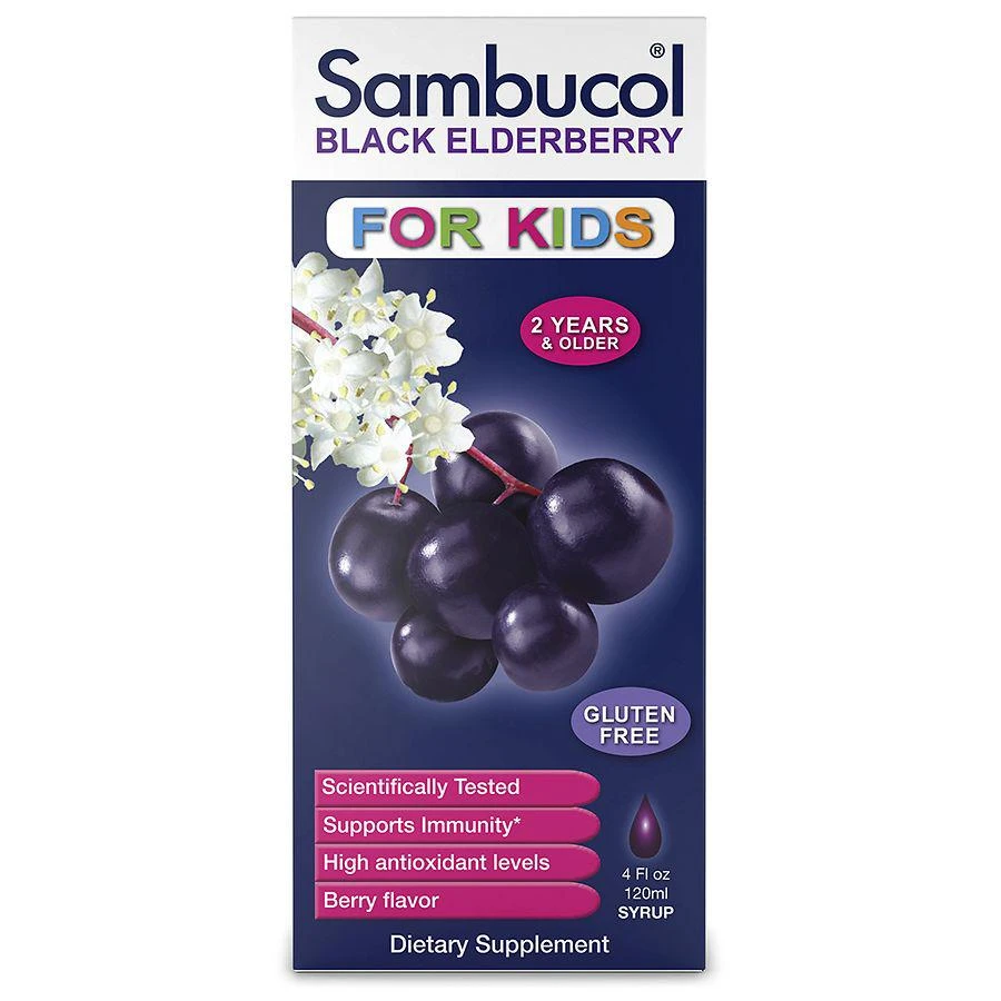 商品Sambucol|Black Elderberry Kids Immune Support Syrup Berry,价格¥75,第1张图片