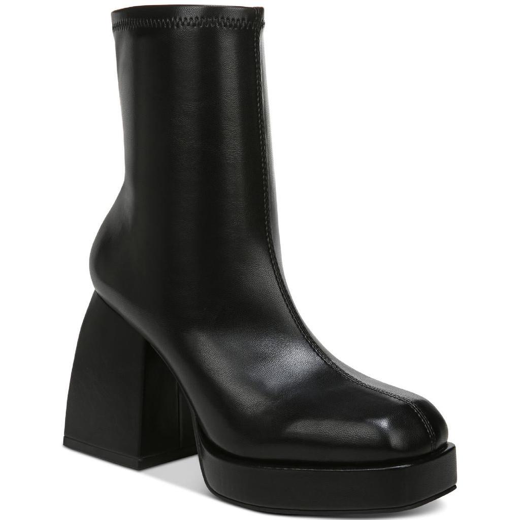 商品Bar III|Bar III Womens Narita Faux Leather Block Heel Ankle Boots,价格¥399-¥402,第1张图片
