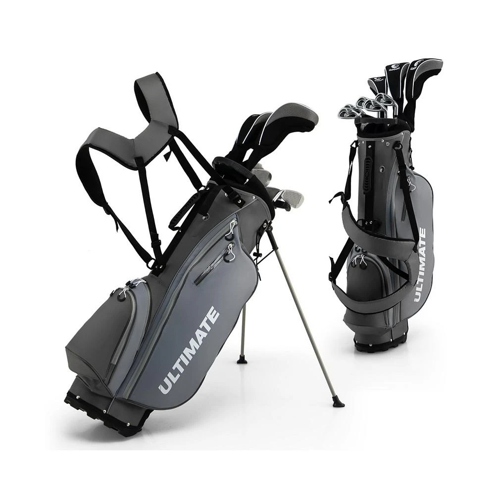 商品Costway|Men's Complete Golf Clubs Package Set 10 Pieces Includes Alloy Driver,价格¥1715,第1张图片