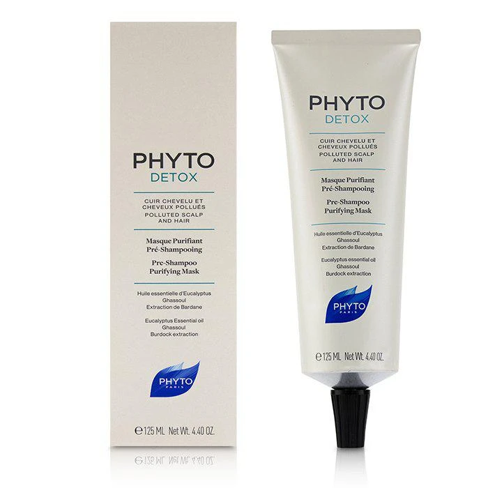 商品Phyto|Phyto PhytoDetox 洗前净透发膜 （适用于受污染的头皮及头发） 125ml/4.4oz,价格¥164,第2张图片详细描述