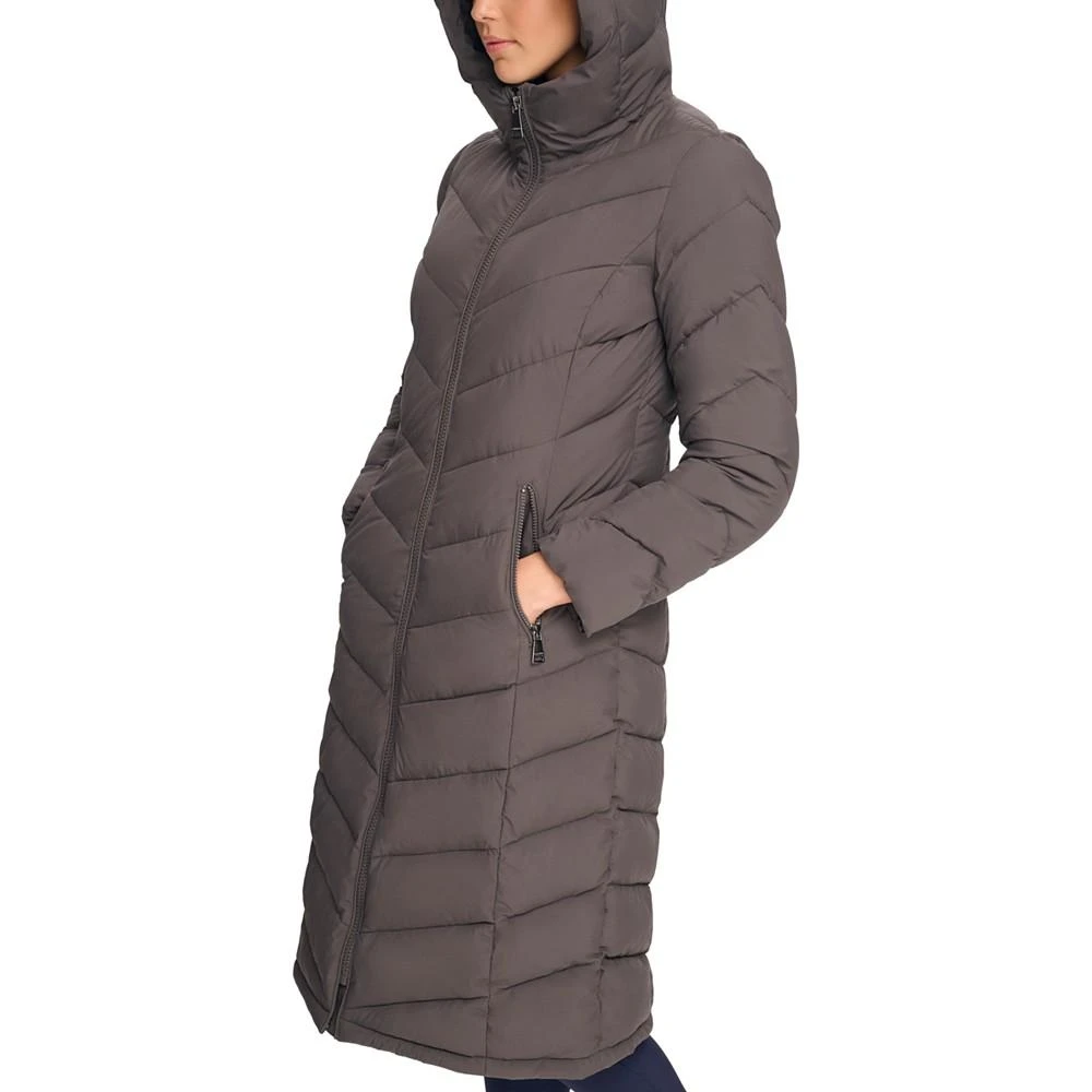 商品Calvin Klein|Women's Stretch Hooded Maxi Puffer Coat,价格¥1075,第4张图片详细描述