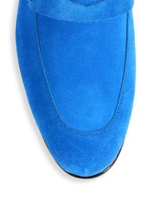 商品Harrys Of London|Edward Soft Suede Penny Loafers,价格¥1302,第4张图片详细描述