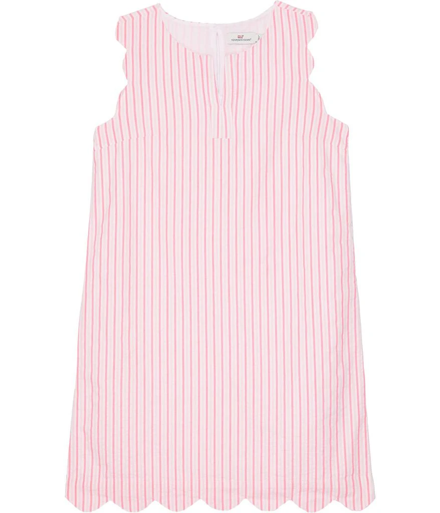 商品Vineyard Vines|Seersucker Scallop Shift (Toddler/Little Kids/Big Kids),价格¥347,第1张图片