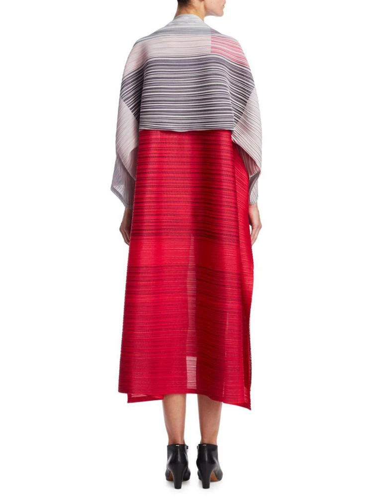 商品Pleats Please|Striped Trapeze Dress,价格¥3560,第4张图片详细描述