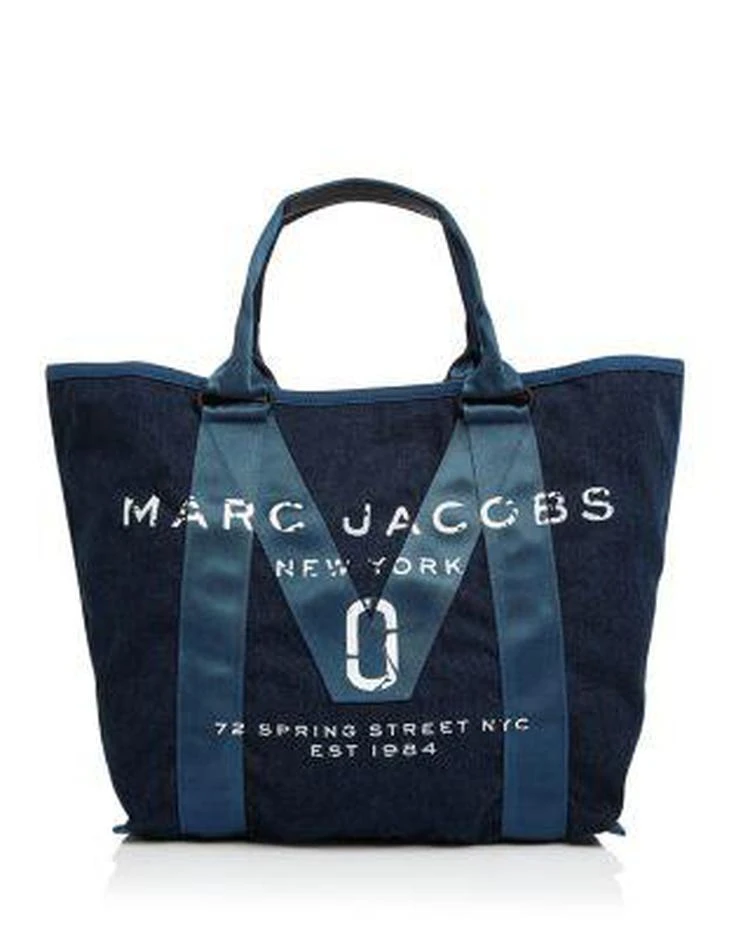 商品Marc Jacobs|Logo 丹宁风纯棉托特包,价格¥1256,第1张图片