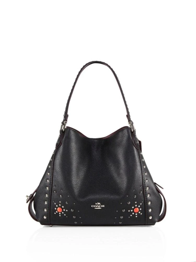 商品Coach|Western Rivets Edie 真皮肩包,价格¥2384,第1张图片