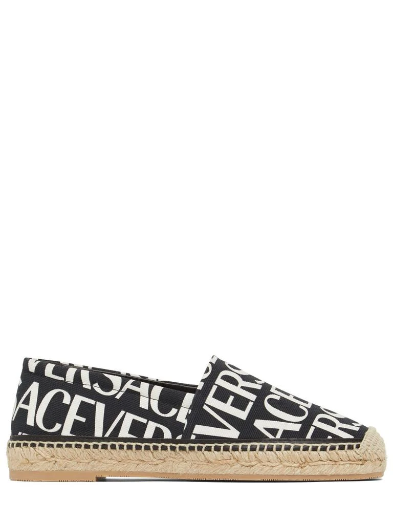商品Versace|10mm Cotton Canvas Espadrilles,价格¥2541,第1张图片