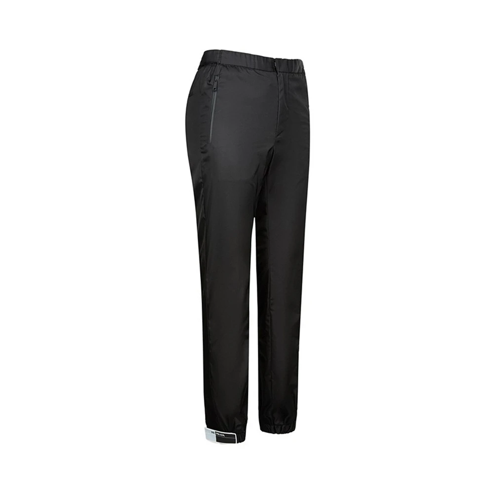 PRADA 男士黑色棉纶收脚长裤 UP0008-I18-F0002 商品