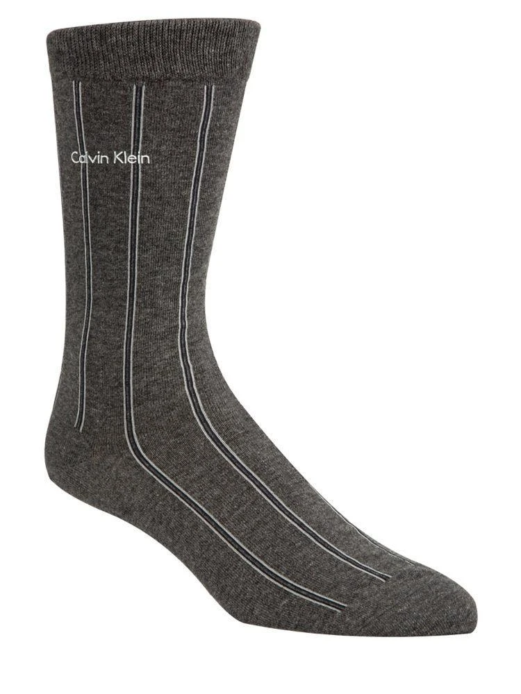 商品Calvin Klein|Chalk Stripe Crew Socks,价格¥26,第1张图片