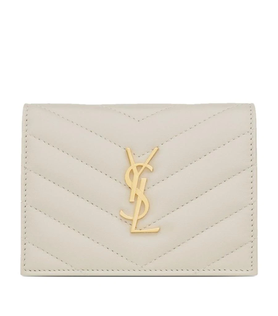商品Yves Saint Laurent|Quilted Leather Monogram Wallet,价格¥4097,第1张图片