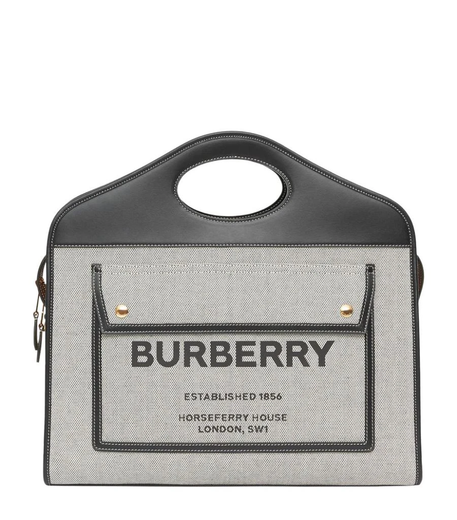 商品Burberry|Medium Horseferry Pocket Top-Handle Bag,价格¥15146,第1张图片