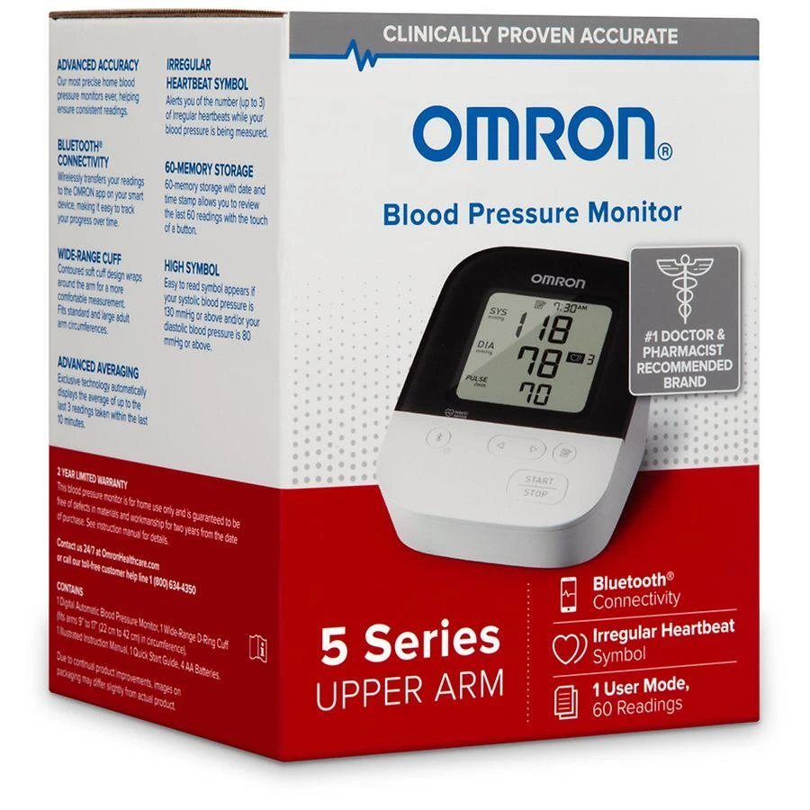 商品omron|5 Series Wireless Upper Arm Blood Pressure Monitor (BP7250),价格¥658,第1张图片