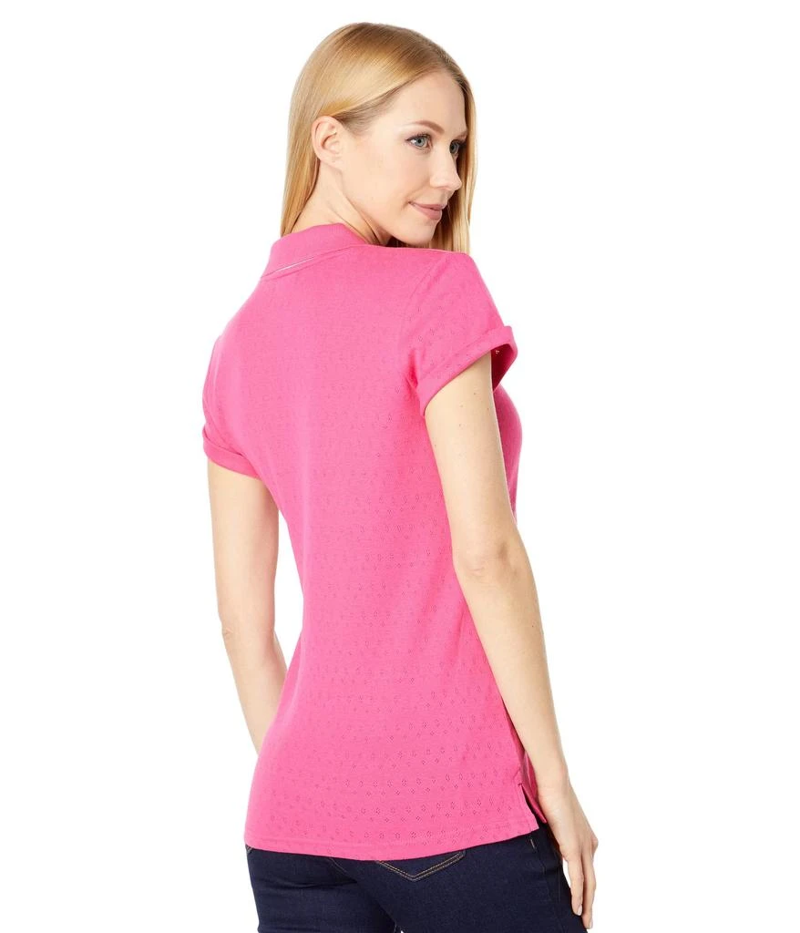 商品U.S. POLO ASSN.|Short Sleeve Tipped Pointelle Knit Polo Shirt,价格¥117,第2张图片详细描述