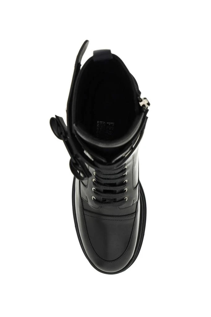 商品Salvatore Ferragamo|Salvatore ferragamo leather boots with vara bow,价格¥5271,第2张图片详细描述