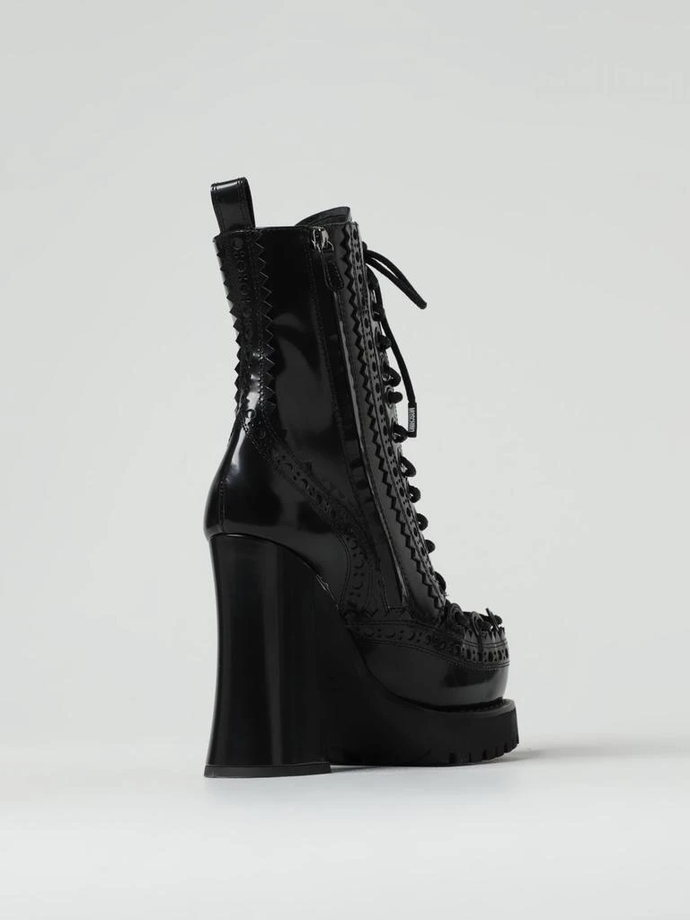 商品Moschino|Moschino Couture ankle boots in brushed leather,价格¥8617,第3张图片详细描述
